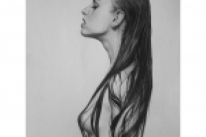 Портрет девушки с мокрыми волосами