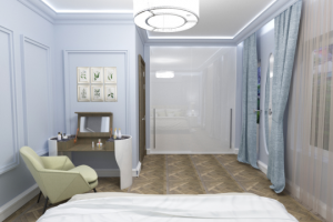 Дизайн-проект спальной комнаты для семейной пары