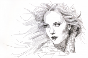 СТИЛИЗОВАННЫЙ ПОРТРЕТ СИМОНЫ СИМОНС