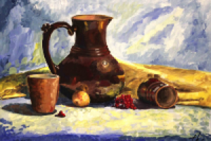 Натюрморт. Техника гуаши.