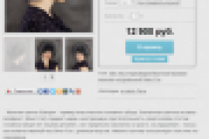 Описание категорий и товаров интернет-магазина