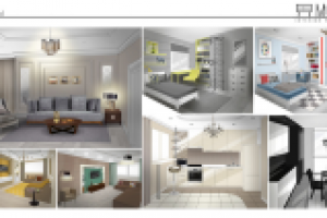 Эскизы дизайна интерьера