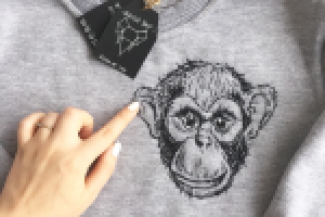 Вышивка "обезьяна"