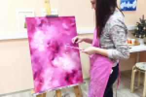 Розовая абстракция