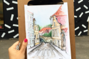 Городской скетч