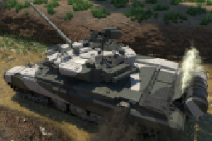 Танк Т90А (ракурс 3)