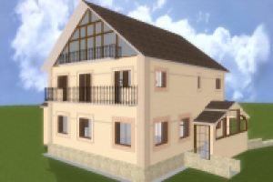 Загородный дом. эск.1