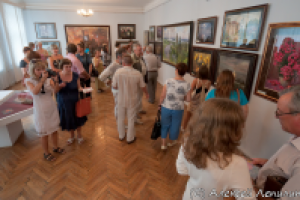 Открытие выставки школы акварели С. Андрияки "Мастер и ученик"