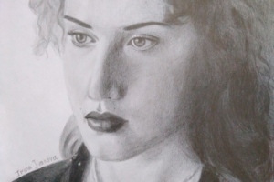 Портрет карандашом (Роза из фильма "Титаник")