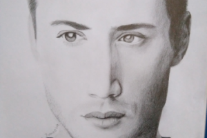 Портрет карандашом ( Дженсон Эклз)