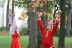 Необычная свадьба в русском стиле.