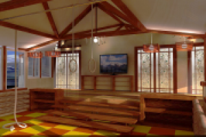 интеръер спортзала в частном доме