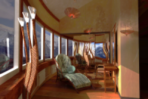 Интерьер веранды