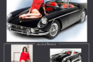 Художественный коллаж в стиле Pin Up.