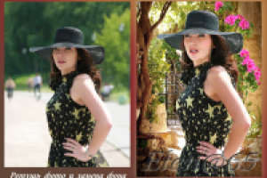 Ретушь фото и замена фона.