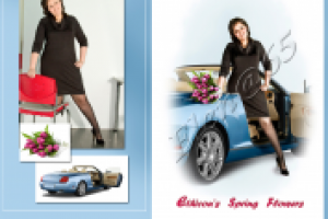 Художественный коллаж в стиле Pin Up.