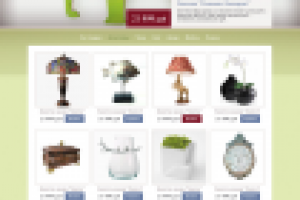 Магазин вдохновения. 1 вариант. Дизайн главной