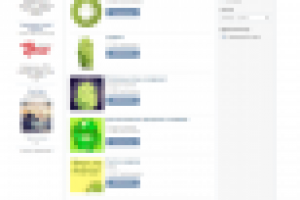 ТОП11 поиска Вконтакте, запрос "Андроид". Конкуренция 15 437 гр.