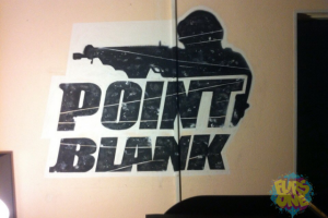 Нанесение логотипа "Point Blank" в компьютерном клубе "Skill"