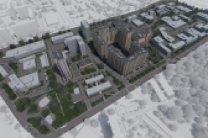 визуализация участка под застройку - lumion + Ps