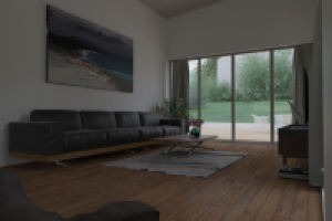 визуализация интерьера частного дома - 3ds max + Ps