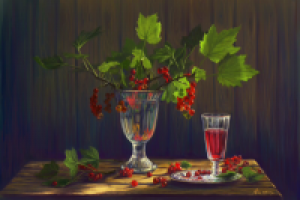 Натюрморт со смородиной (по фото)