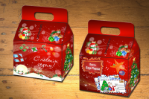 Упаковка для новогоднего подарка