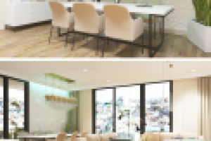 Дизайн квартиры Осуми. Столовая.