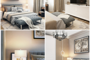 Дизайн проект квартиры "Неоклассика", спальня