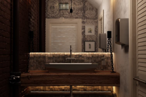 Дизайн санузла для кафе