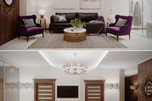 Гостиная в ЖК "Радужный"