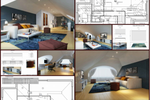 Проект Частного Дома. Детская комната мальчика, 2 этаж