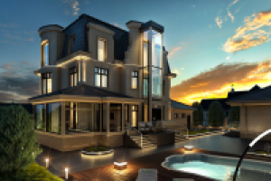 Подсветка частного дома