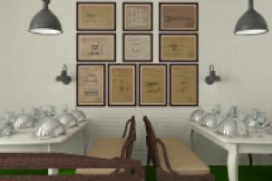 Разработка дизайн интерьера ресторана для ТРЦ, г.Зеленоград