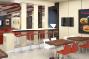 Разработка дизайн интерьера для "Burger Master"