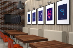 Разработка дизайн интерьера для "Burger Master"