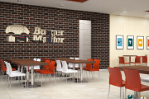 Разработка дизайн интерьера для "Burger Master"