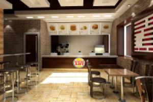 Разработка дизайн интерьера fast-food, г.Якутск