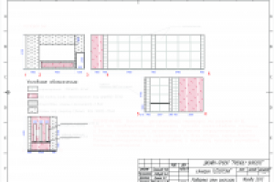 Развертка стен Гостевой зал