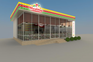 Разработка дизайн фасада для MealWay, г.Coчи