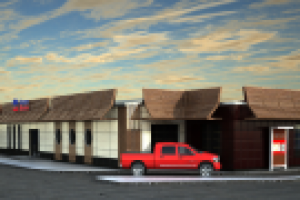 Разработка фасада и визуализация для Burger Master