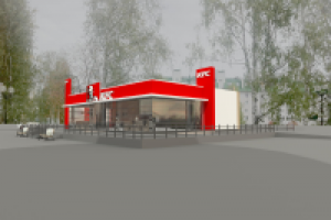 Визуализация здания для KFC