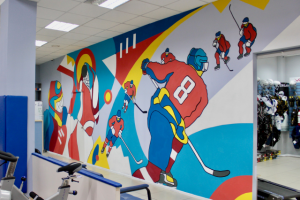 Роспись хоккейного центра