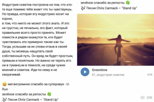 автор: проекта, постов, озвучки, подбора песен