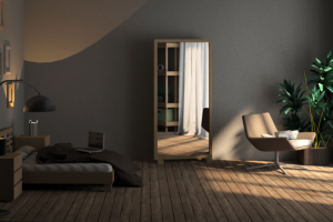 Дизайн интерьера спальни в Autodesk 3ds Max. Пробный рендер.