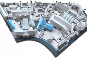 Макет центра города Полтава