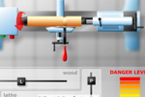 Мини-игра-симулятор "Токарная обработка дерева"