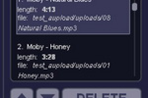 Аудио-плеер с редактором плейлиста