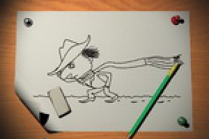 Анимация 2D персонажа на 3D-фоне