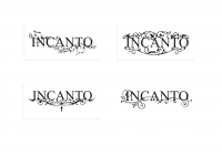 варианты надписи "Incanto", используемые в  печатной продукции